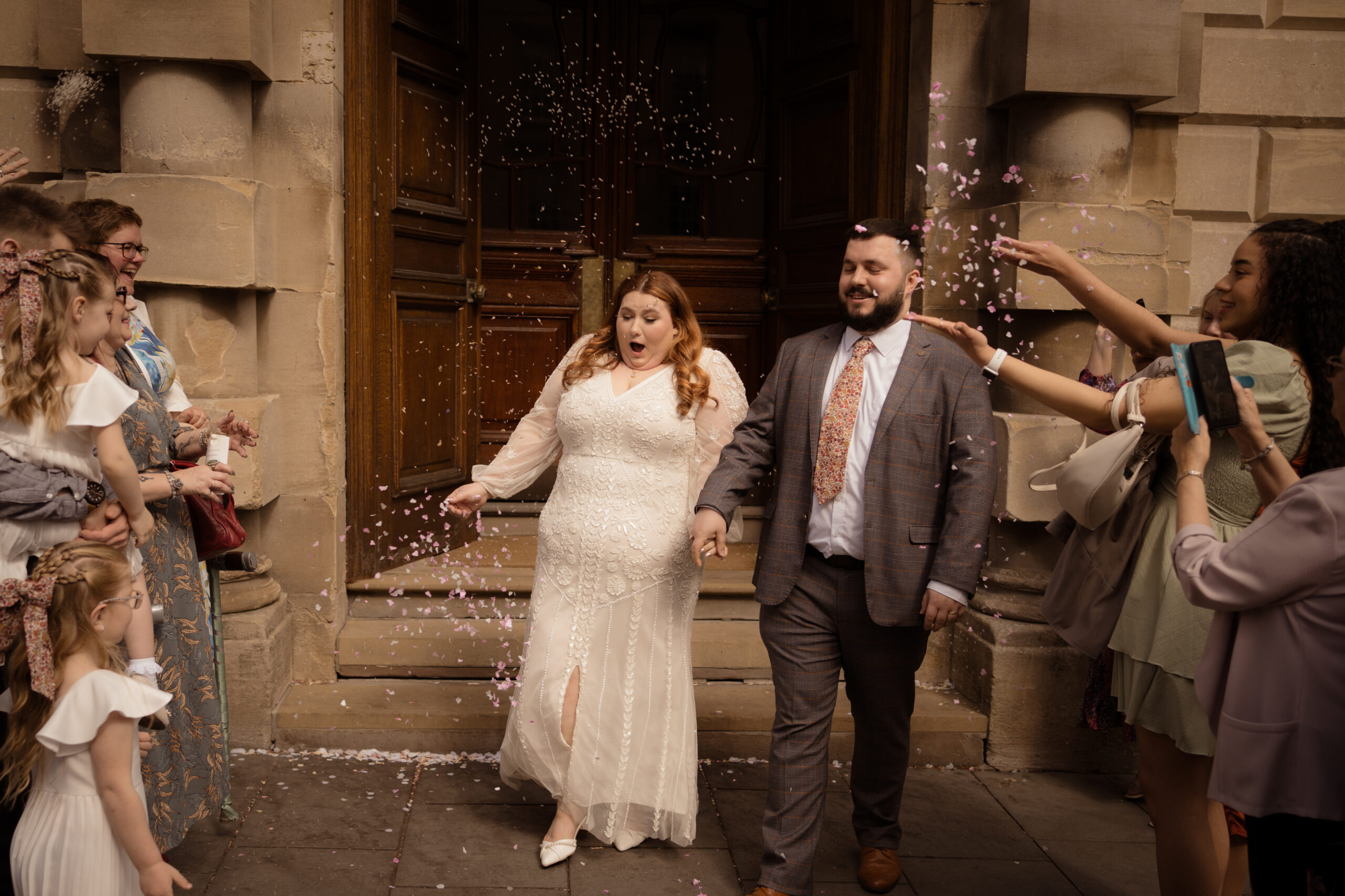 Wedding Confetti at Bath Guildhall