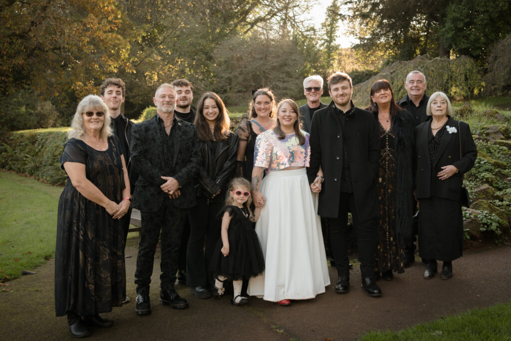 Wedding Family Photo at Cockington Court