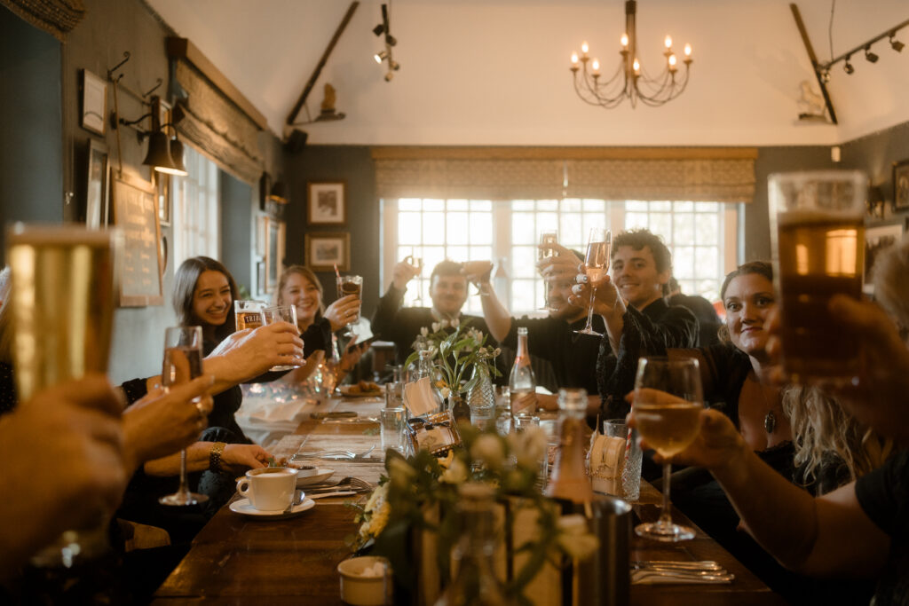 A Wedding Meal at Cockington Court Drum Inn