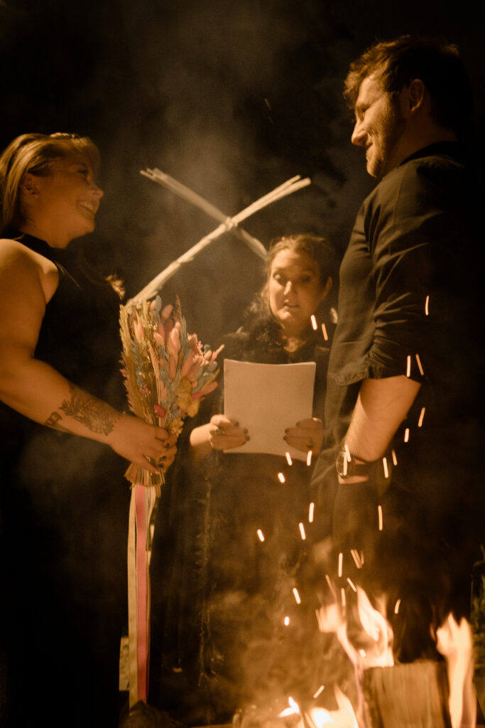 Pagan themed wedding ritual